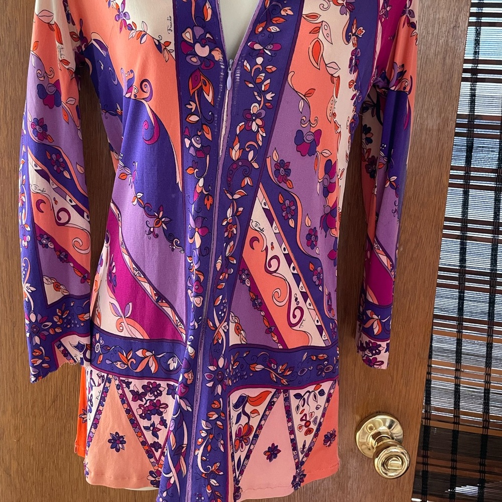 1960’s Vintage Silk Emilio Pucci size 10 damaged. Rare Print!